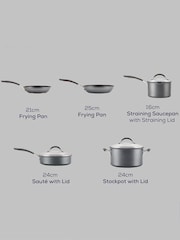 Circulon 5 Piece Grey Scratch Defense Nonstick Cookware Set - Image 6 of 6