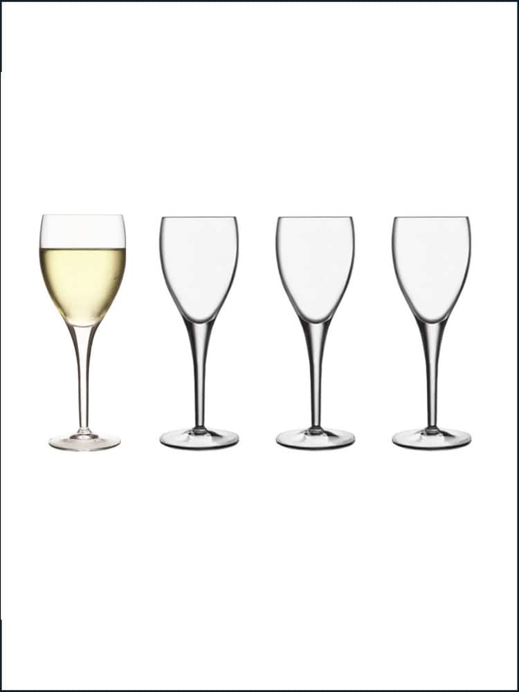 Luigi Bormioli Set of 4 Grey Michelangelo Masterpiece Wine Glasses - Image 1 of 7