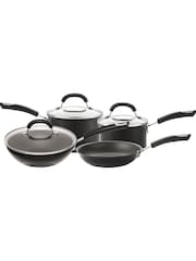 Circulon 4 Piece Black Total Hard Anodised Non Stick Cookware Set - Image 1 of 5