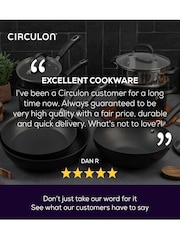 Circulon 4 Piece Black Total Hard Anodised Non Stick Cookware Set - Image 7 of 10