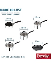 Prestige 5 Piece Grey Made To Last Cookware Set - Image 2 of 5