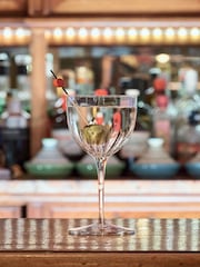 Luigi Bormioli Set of 4 Grey Mixology Nick & Nora Glasses - Image 2 of 5