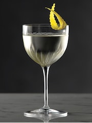 Luigi Bormioli Set of 4 Grey Mixology Nick & Nora Glasses - Image 3 of 5