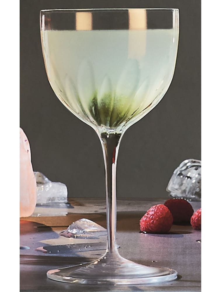 Luigi Bormioli Set of 4 Grey Mixology Nick & Nora Glasses - Image 5 of 5