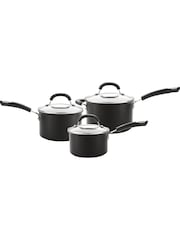 Circulon 3 Piece Grey Total Hard Anodised Non Stick Saucepan Set - Image 1 of 5
