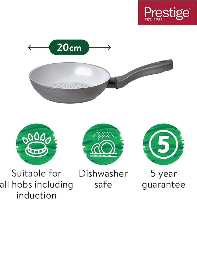 Prestige Grey Earthpan 20cm Ceramic Non Stick Frying Pan - Image 3 of 3