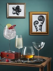 Luigi Bormioli Set of 4 Grey Optica Martini Glasses - Image 6 of 8