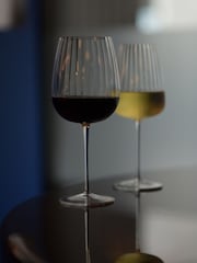 Luigi Bormioli Set of 2 Grey Optica Red Wine Glasses - Image 1 of 6
