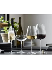 Luigi Bormioli Set of 2 Grey Optica Red Wine Glasses - Image 3 of 6