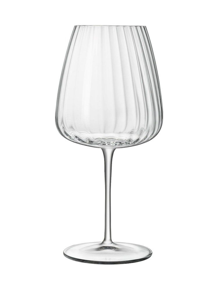 Luigi Bormioli Set of 2 Grey Optica Red Wine Glasses - Image 6 of 6