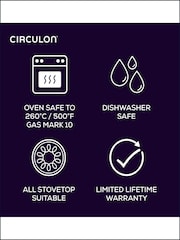 Circulon Grey Style Hard Anodised 20cm Sauteuse With Lid - Image 5 of 8