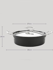 Circulon Grey Style Hard Anodised 27cm Sauteuse With Lid - Image 4 of 4