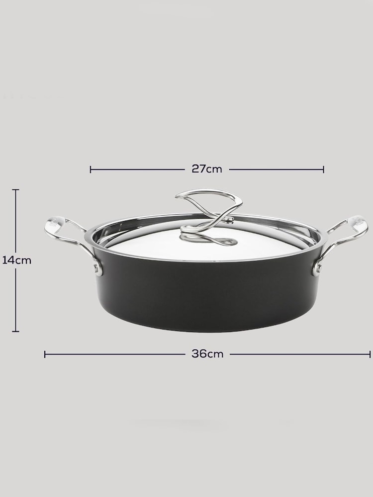 Circulon Grey Style Hard Anodised 27cm Sauteuse With Lid - Image 4 of 4