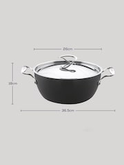 Circulon Grey Style Hard Anodised 26cm Deep Chefs Casserole - Image 4 of 4