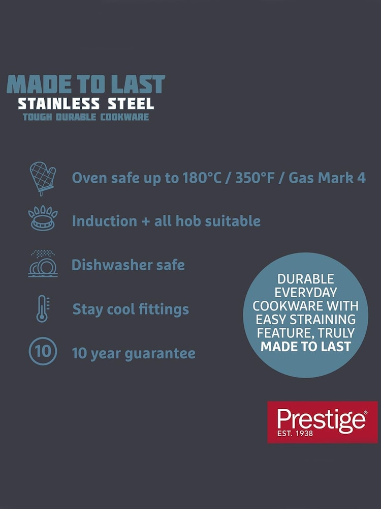 Prestige Grey Made To Last 16cm Saucepan - Image 5 of 5