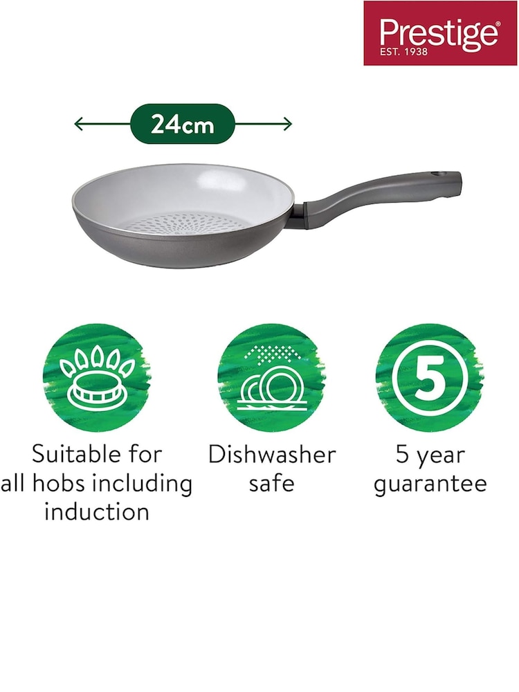 Prestige Grey Earthpan 24cm Ceramic Non Stick Frying Pan - Image 3 of 3