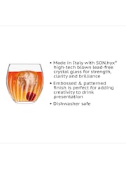 Luigi Bormioli Grey Mixology Tumbler Glasses  Set of 4 - Image 3 of 4