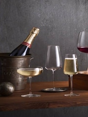Luigi Bormioli Set of 6 Grey Talismano Prosecco Glasses - Image 4 of 4