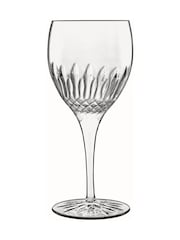 Luigi Bormioli Set of 6 Grey Diamante White Wine Glasses - Image 2 of 2