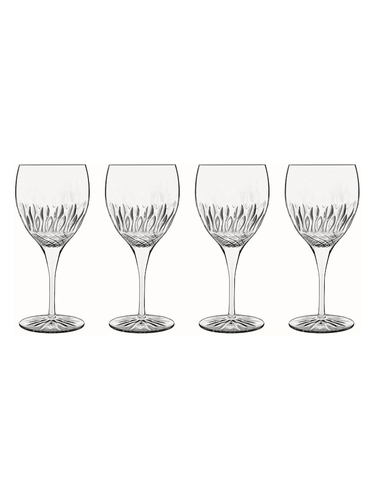 Luigi Bormioli Set of 4 Grey Diamante Prosecco Glasses Set - Image 2 of 3