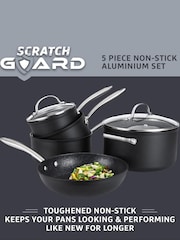 Prestige 5 Piece Grey Scratch Guard  Cookware Set - Image 2 of 6