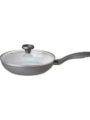Prestige Grey Earthpan 28cm Ceramic Fry Pan With Glass Lid - Image 1 of 4