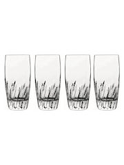 Luigi Bormioli Set of 4 Grey Mixology Incanto Hi-Ball Glasses - Image 1 of 3