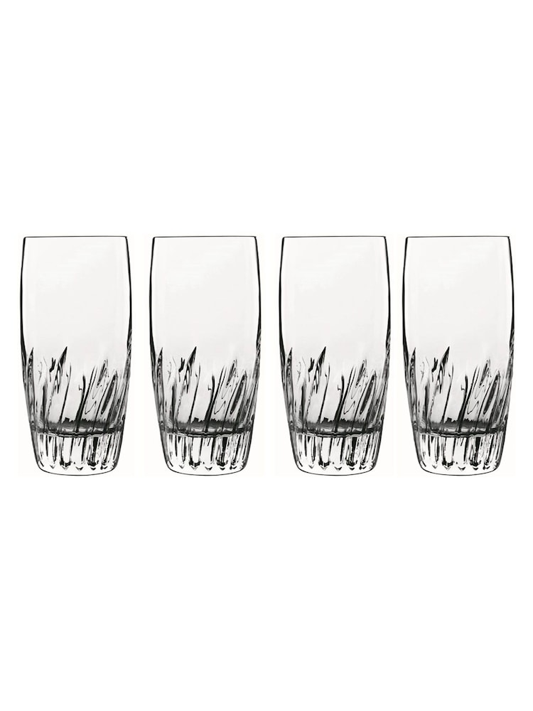 Luigi Bormioli Set of 4 Grey Mixology Incanto Hi-Ball Glasses - Image 1 of 3
