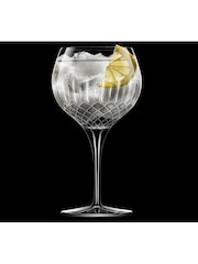 Luigi Bormioli Set of 4 Grey Diamante Gin Glasses - Image 4 of 6