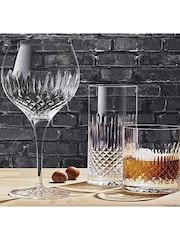 Luigi Bormioli Set of 4 Grey Diamante Gin Glasses - Image 6 of 6