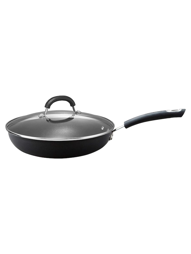 Circulon Grey Total Hard Anodised 30cm Frying Pan With Glass Lid - Image 1 of 5
