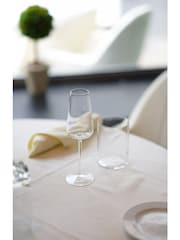 Luigi Bormioli Grey Talismano Flute Glasses Set of 6 - Image 4 of 8