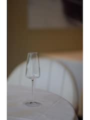 Luigi Bormioli Grey Talismano Flute Glasses Set of 6 - Image 5 of 8