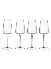 Luigi Bormioli Grey Talismano Flute Glasses Set of 6 - Image 6 of 8