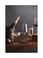 Luigi Bormioli Grey Talismano Flute Glasses Set of 6 - Image 8 of 8