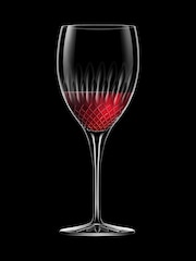 Luigi Bormioli Set of 6 Grey Diamante Red Wine Glasses - Image 2 of 2