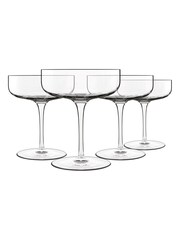 Luigi Bormioli Set of 4 Grey Sublime Cocktail Glasses - Image 1 of 3