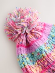 Pink/Blue Beanie Gloves And Snood Set (3-13yrs) - Image 6 of 6