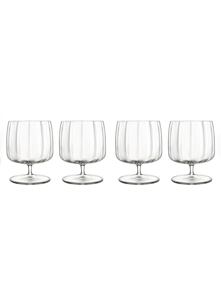 Luigi Bormioli Set of 4 Grey Jazz Rum Cocktail Glasses - Image 1 of 3