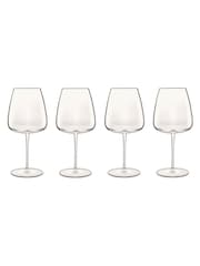 Luigi Bormioli Set of 4 Grey Talismano Red Wine Glasses - Image 2 of 4
