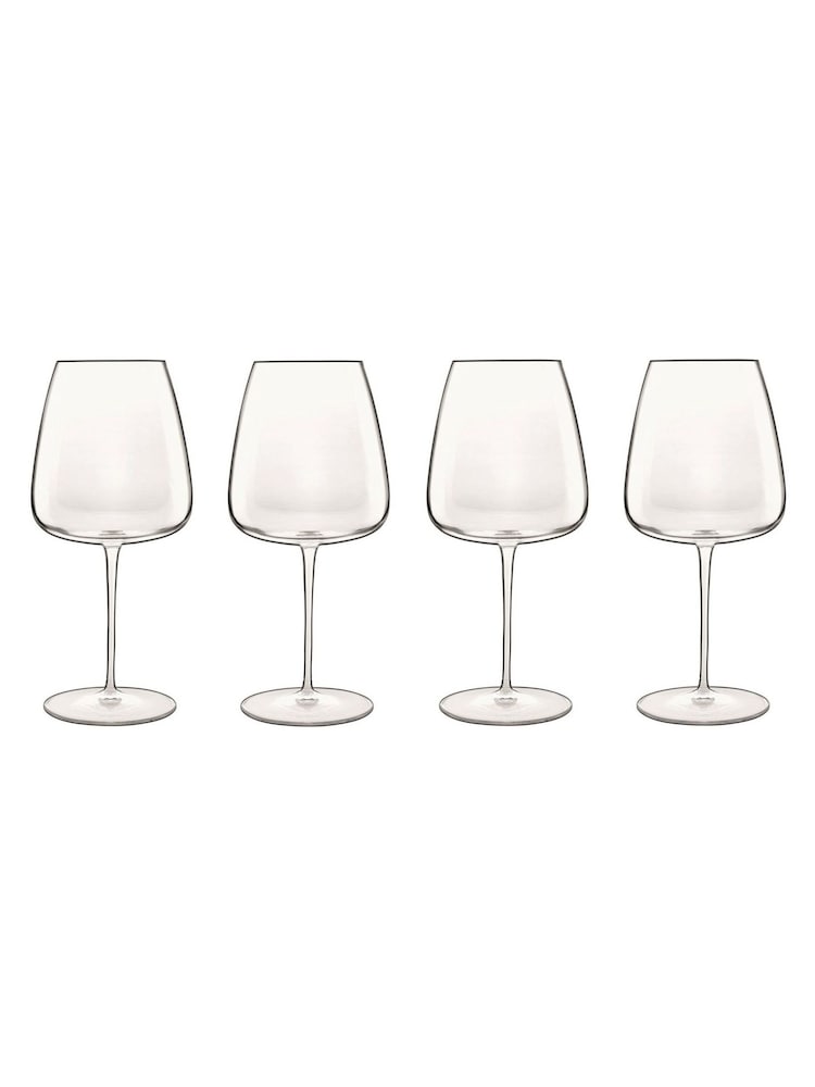 Luigi Bormioli Set of 4 Grey Talismano Red Wine Glasses - Image 2 of 4