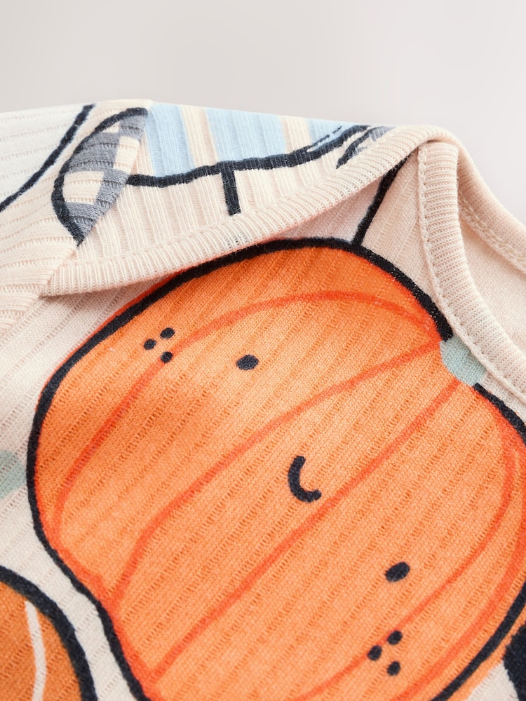 Naranja - Baby Long Sleeve Halloween Bodysuit - Imagen 7 de 7