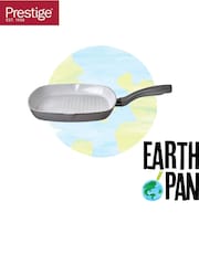 Prestige Grey Earthpan 28cm Ceramic Non Stick Square Grill Pan - Image 3 of 4