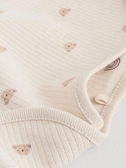 Neutral Bear Baby Long Sleeve Bodysuits 5 Pack - Image 11 of 15