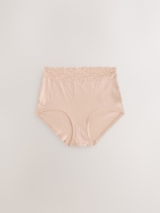 Blue Ditsy Floral Full Brief Lace Knickers 4 Pack - Image 7 of 10