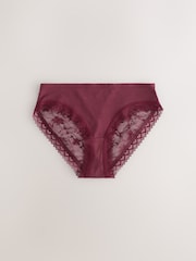 Green Ditsy Floral High Leg Lace Knickers 4 Pack - Image 8 of 10