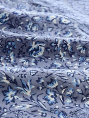 Blue Ditsy Floral Bikini Lace Knickers 4 Pack - Image 10 of 10