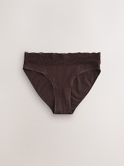 Blue Ditsy Floral High Leg Lace Knickers 4 Pack - Image 8 of 10