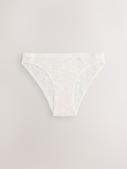 Cream/Chocolate/Burgundy High Leg All Over Lace No VPL Knickers 3 Pack - Image 2 of 13