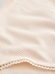 Black/Caramel Nude/Praline Nude High Rise High Leg Cotton Rib Knickers 3 Pack - Image 6 of 6